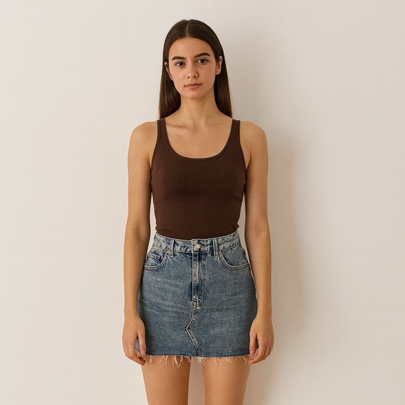 Wild Fable Blue Frayed Mini Skirt - Picture 8 of 8